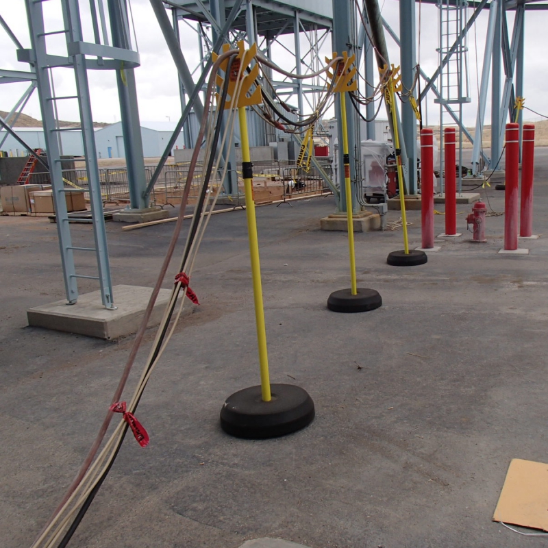 Portable Electric Cable Support Tower American Recycled Products